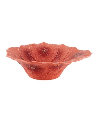 Bol pentru salata, roz, 33 cm, Alcea Maria Flor - BORDALLO PINHEIRO